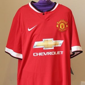 NWT men's L Nike Manchester United soccer jersey